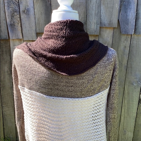 Carolyn Taylor Open Front Sweater Cardigan Brown Size Small - Picture 9 of 11